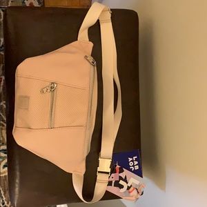NEW JOY LAB ADJUSTABLE FAUX LEATHER FANNY PACK